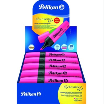 PELİKAN 490 FOSFORLU İŞARET KALEMİ PEMBE 10LU PELİKAN 490 FOSFORLU İŞARET KALEMİ PEMBE 10LU