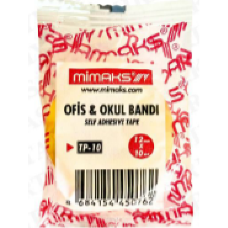 MİMAKS TP-10 12MMX10MT PARA OKUL BANT (BOX36)