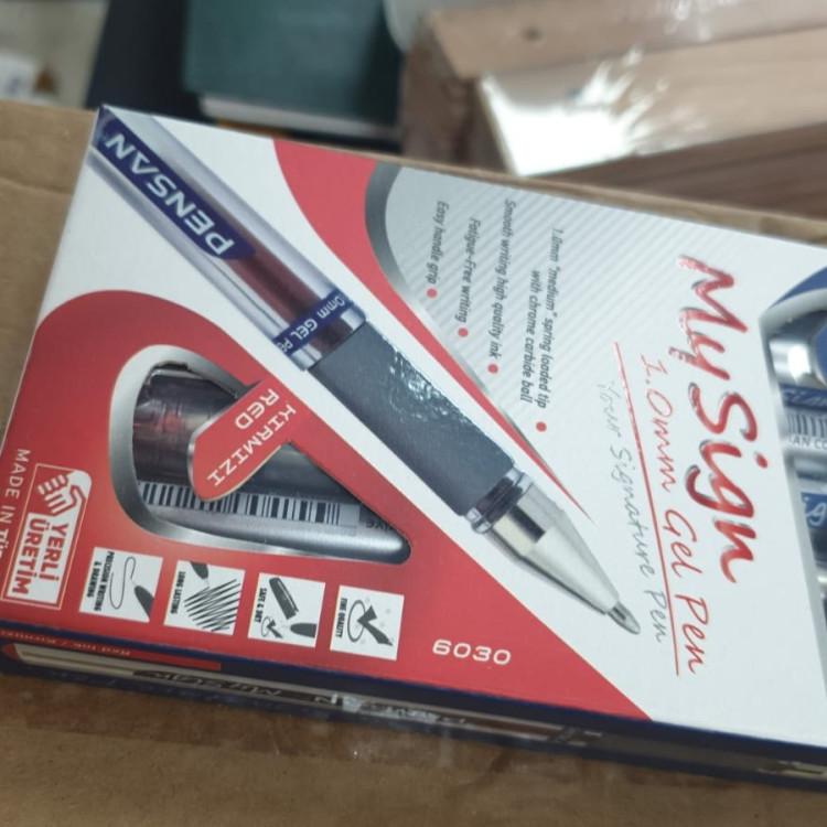 PENSAN 6030-K MY-SİNG 1.0mm JEL KALEM KIRMIZI 10LU PENSAN 6030-K MY-SİNG 1.0mm JEL KALEM KIRMIZI 10LU