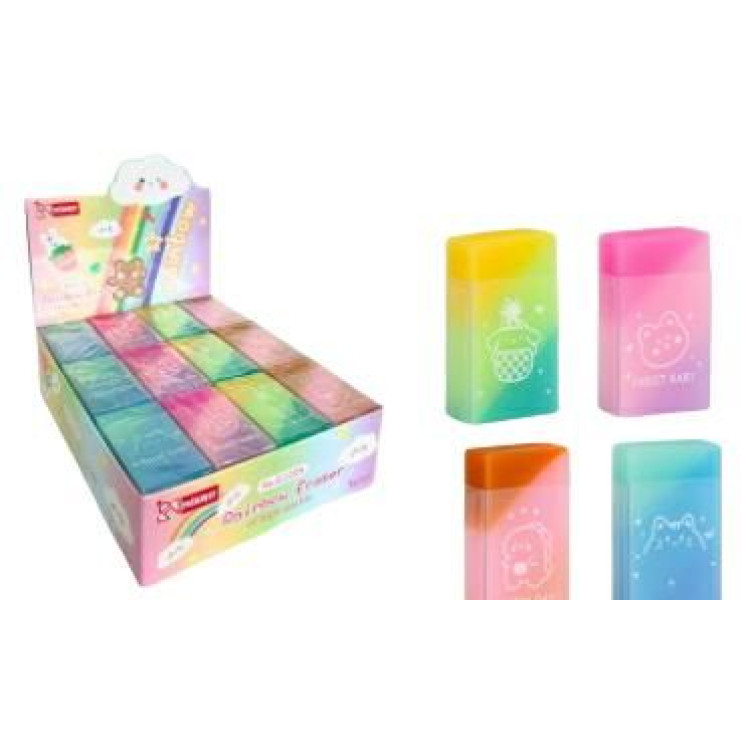 MİKRO E2205 RAİNBOW SİLGİ 36LI