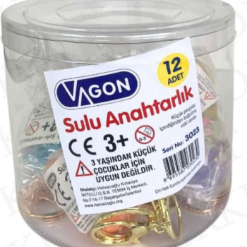 VAGON 3023 SULU ANAHTARLIK 12Lİ PAKET