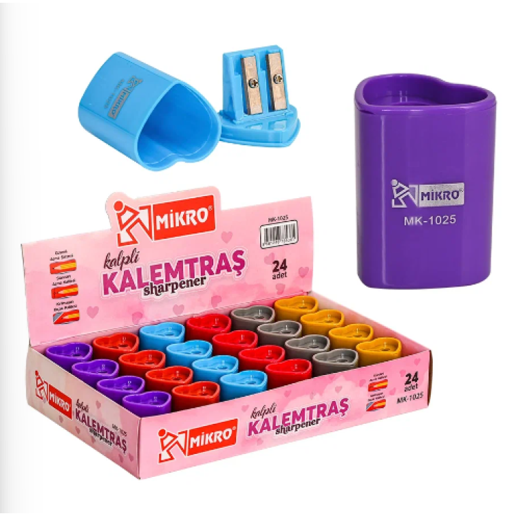 MİKRO MK-1025 KALPLİ KALEMTRAŞ 24LÜ