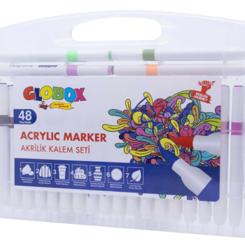GLOBOX 3688 48 RENK AKRİLİK KALEM SETİ GLOBOX 3688 48 RENK AKRİLİK KALEM SETİ