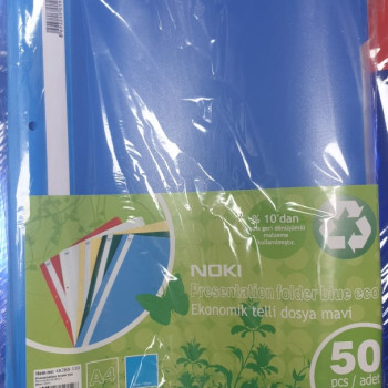 Noki 48288 Telli Dosya Eco 50li -MAVİ- *K Noki 48288 Telli Dosya Eco 50li -MAVİ- *K