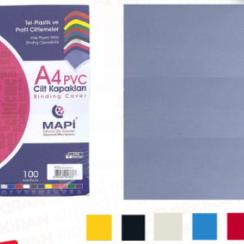 MAPİ-160 PVC CİLT KAPAĞI A4 ŞEFFAF 100LÜ #2 MAPİ-160 PVC CİLT KAPAĞI A4 ŞEFFAF 100LÜ #2