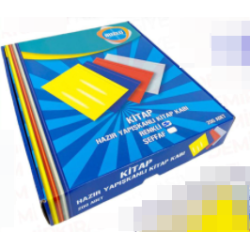Yapışkanlı 10lu Hazır Kitap Kapı (renk seçiniz) -sarı-mavi-kırmızı-beyaz-şeffaf- *K