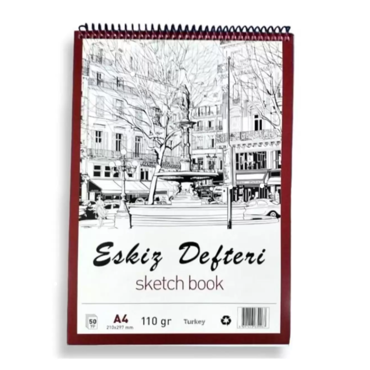 SİNGLE COLOR A4 ESKİZ DEFTER 50 YPR. 8699137912625
