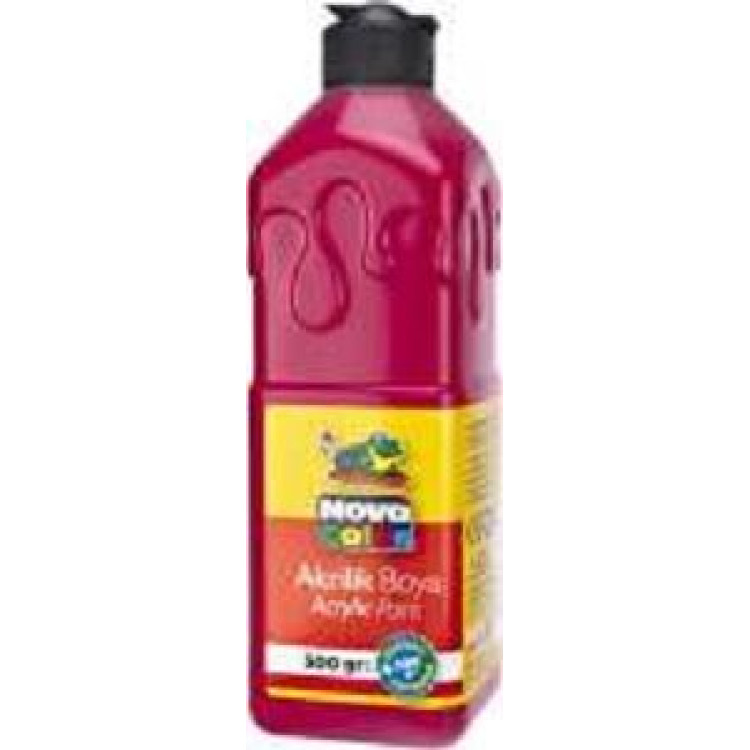 NOVACOLOR AKRİLİK BOYA 500GR KIRMIZI