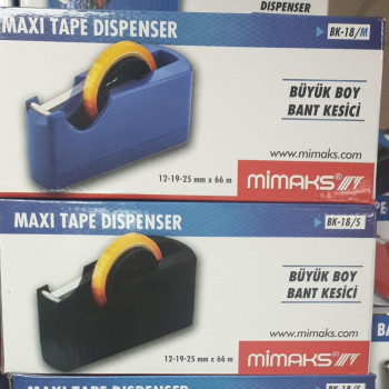MİMAKS BK-18/S/M  BANT MAKİNASI BÜYÜK BOY KESİCİ 12-19-25MMX66MM  MİMAKS BK-18/S/M  BANT MAKİNASI BÜYÜK BOY KESİCİ 12-19-25MMX66MM