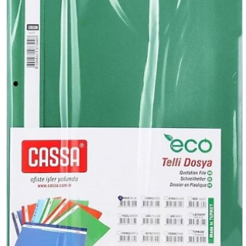 Cassa 7730 Telli Dosya Eco 50li YEŞİL Cassa 7730 Telli Dosya Eco 50li YEŞİL