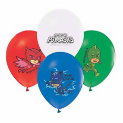 Hazır Baskı Lisanslı Balon PJ Masks 100lü