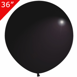 Pastel Jumbo 36" Balon Hbk Siyah 3'lü