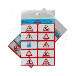 Trafik İşaretleri Sticker (8'Li) 24x20cm