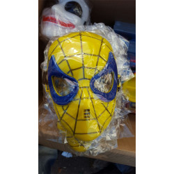 maske spiderman sarı-lacivert örümcek adam