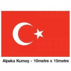 Alpaka Aplike Türk Bayrak 10X15 Mt.