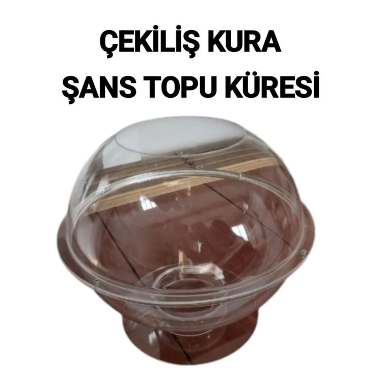 Şeffaf Küre Fanus (Çekiliş - Kura - Şans Topu Küresi) 60cm