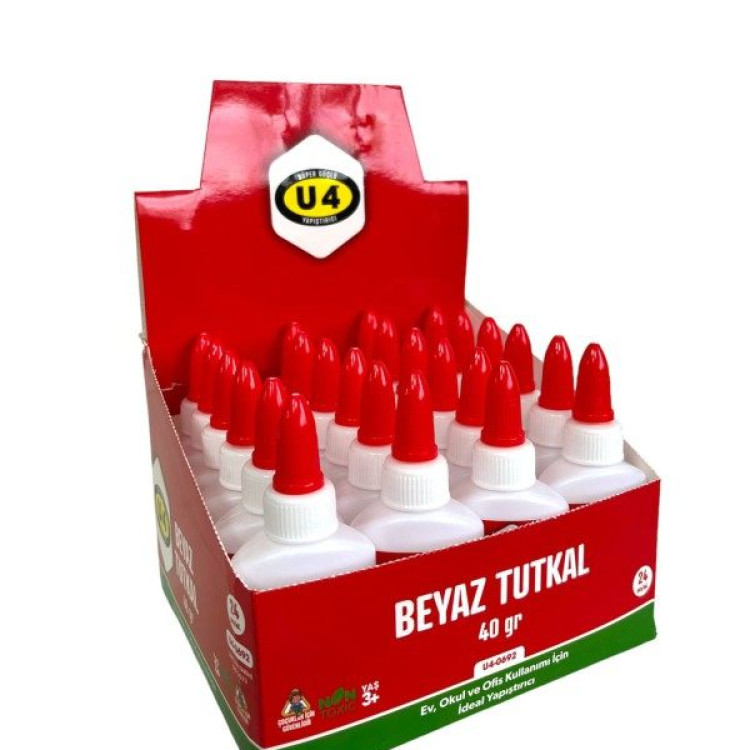 U4-0692 40GR BEYAZ TUTKAL 24LÜ
