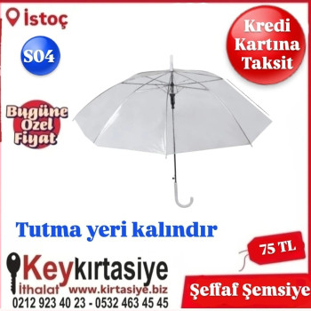 ŞEMSİYE S04 DÜZ ŞEFFAF ŞEMSİYE S04 DÜZ ŞEFFAF