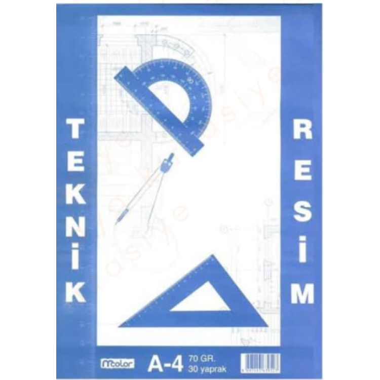 A4 TEKNİK RESİM DEFTERİ 70GR 30YP (BOX12)