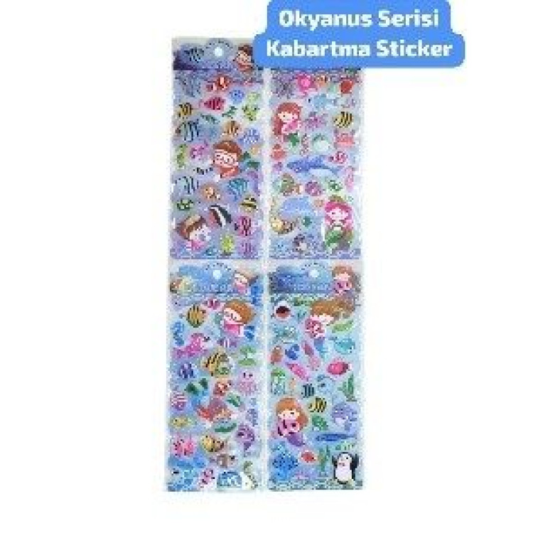 OKYANUS SERİSİ KABARTMA STICKER