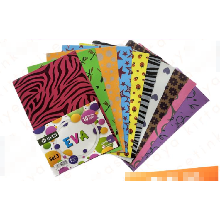 UFEN A4 DESENLİ EVA SET1 10RENK