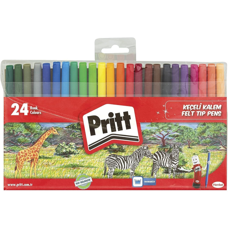 PRİTT 24 RENK KEÇELİ KALEM