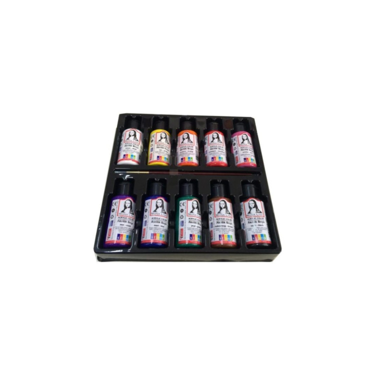 MONALİSA AKRİLİK 10 RENK 40 ML FIRÇALI