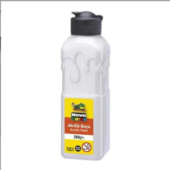 NOVACOLOR NC3014 AKRİLİK BOYA 250GR BEYAZ NOVACOLOR NC3014 AKRİLİK BOYA 250GR BEYAZ
