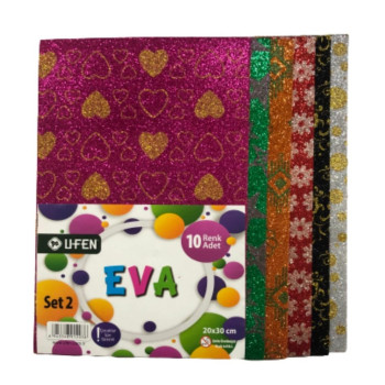 UFEN A4 DESENLİ EVA SET2 10RENK UFEN A4 DESENLİ EVA SET2 10RENK