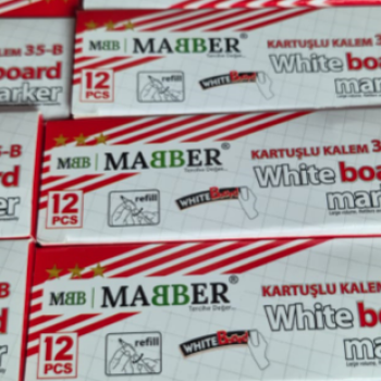 MABBER 35-B-K KARTUŞLU TAHTAKALEMİ KIRMIZI 12Lİ MABBER 35-B-K KARTUŞLU TAHTAKALEMİ KIRMIZI 12Lİ