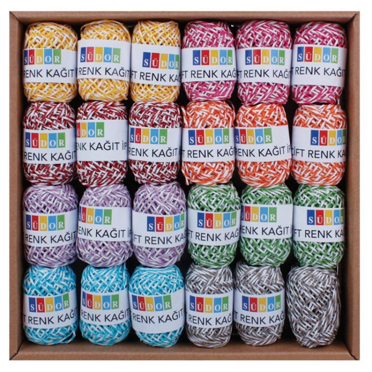 SÜDOR MN12-2 KRAFT İP 10MT ÇİFT RENK 24'LÜ