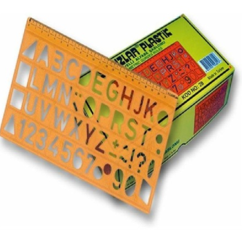 YILDIZLAR CETVELLİ HARF ŞABLONU CETVEL 22CM (BOX24) *K YILDIZLAR CETVELLİ HARF ŞABLONU CETVEL 22CM (BOX24) *K