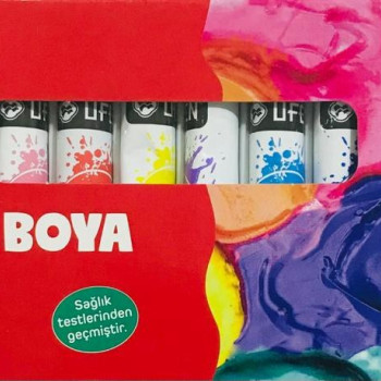 UFEN TÜP AKRİLİK BOYA 12 RENK 9 ML. UFEN TÜP AKRİLİK BOYA 12 RENK 9 ML.