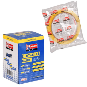 MİKRO TM-12-66 BÜYÜK PARA BANTI 12MMX66M MİKRO TM-12-66 BÜYÜK PARA BANTI 12MMX66M