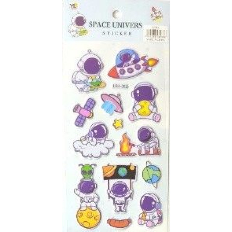 UZAY SERİSİ KABARTMA STICKER