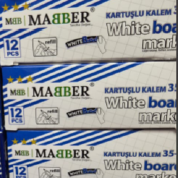MABBER 35-B-K KARTUŞLU TAHTAKALEMİ MAVİ 12Lİ MABBER 35-B-K KARTUŞLU TAHTAKALEMİ MAVİ 12Lİ