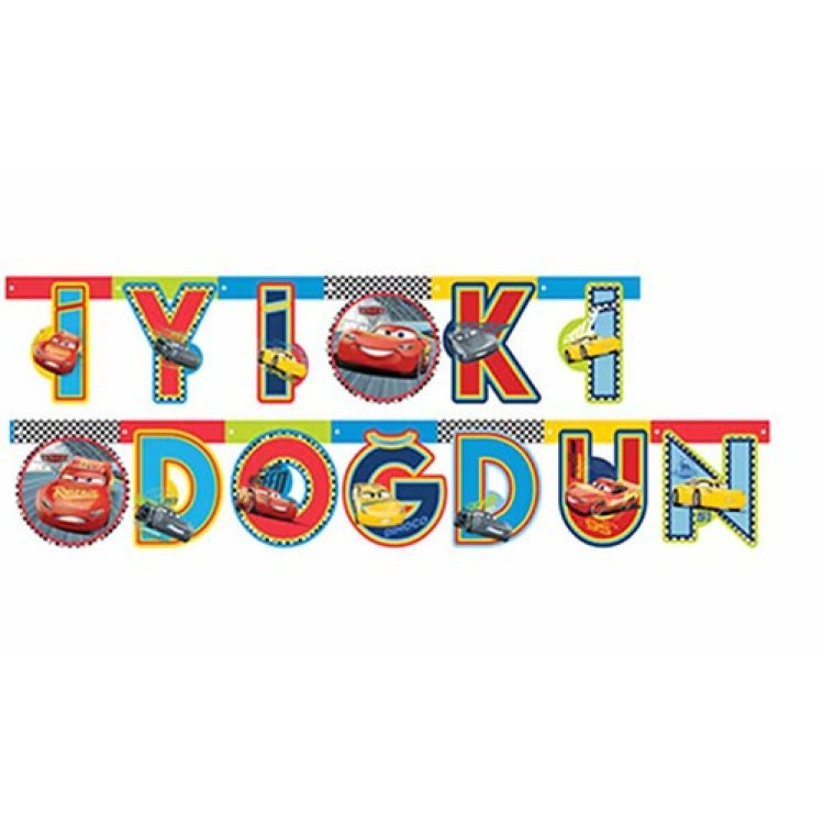 Banner Lisanslı İyi ki Doğdun Cars