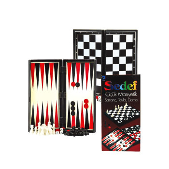 MIKNATISLI SATRANÇ TAVLA (Küçük)