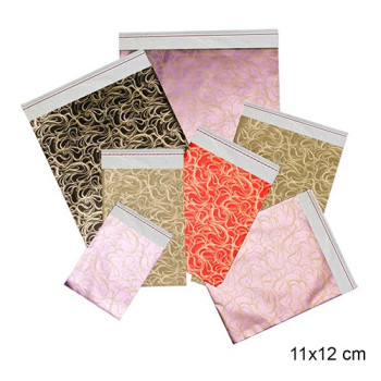 Metalize Poşet Lüks 50li 11x12 Desenli  HEDİYE PAKETİ