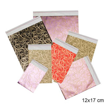 Metalize Poşet Lüks 50li 12x17 Desenli  HEDİYE PAKETİ