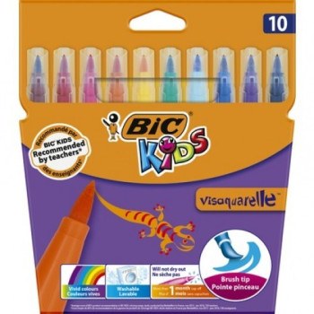 BİC KİDS KEÇELİ KALEM VİSA FIRÇA UÇ 10' LU BİC KİDS KEÇELİ KALEM VİSA FIRÇA UÇ 10' LU
