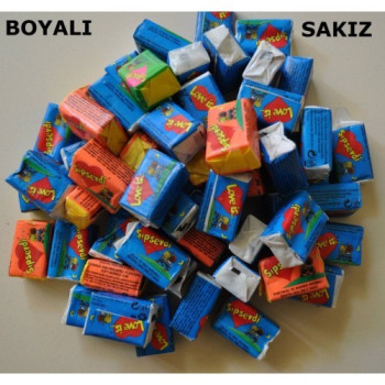 BOYAYAN (boyalı) SAKIZ MAVİ - 100'LÜ BOYAYAN (boyalı) SAKIZ MAVİ - 100'LÜ