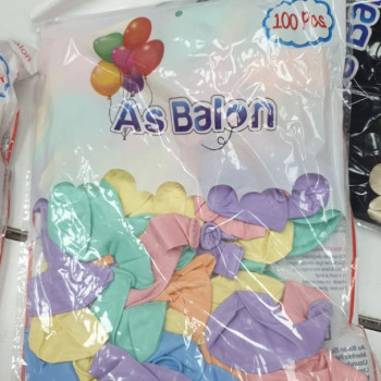 Makaron 12" Balon Karışık 100lü /AS Makaron 12" Balon Karışık 100lü /AS