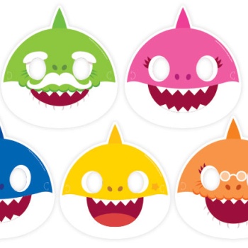 Maske Lisanslı Baby Shark 6'lı Maske Lisanslı Baby Shark 6'lı
