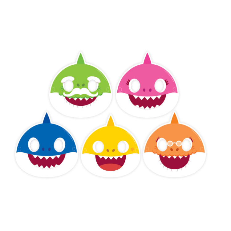 Maske Lisanslı Baby Shark 6lı
