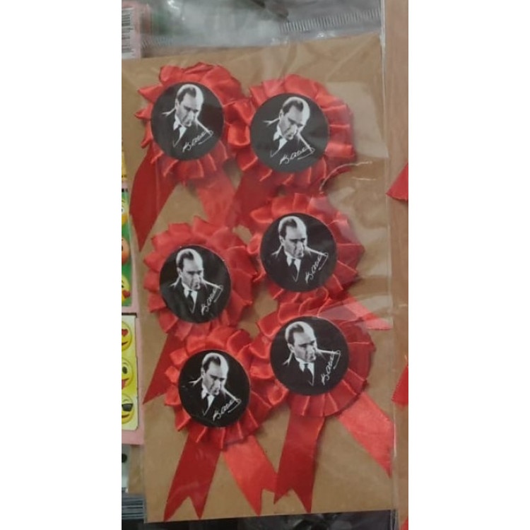 ATATÜRK İMZA YAKA KOKART 25li