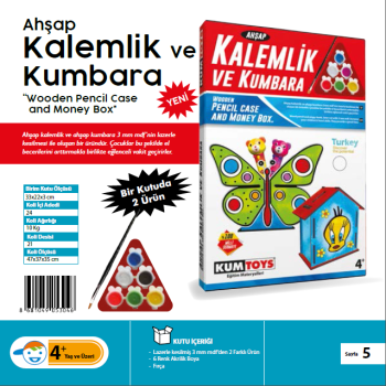 KUMTOYS KALEMLİK VE KUMBARA SET