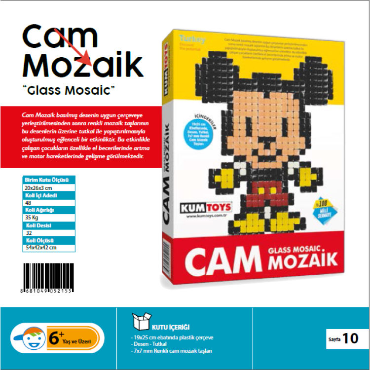 KUMTOYS CAM MOZAİK KUMTOYS CAM MOZAİK