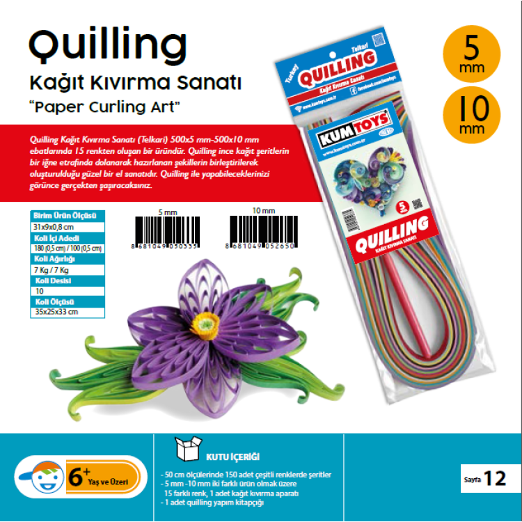 Kumtoys QUILLING 5MM DAR