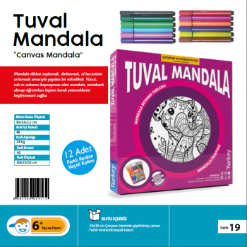 KUMTOYS MANDALA (TUVAL) 30X30 8681049051172